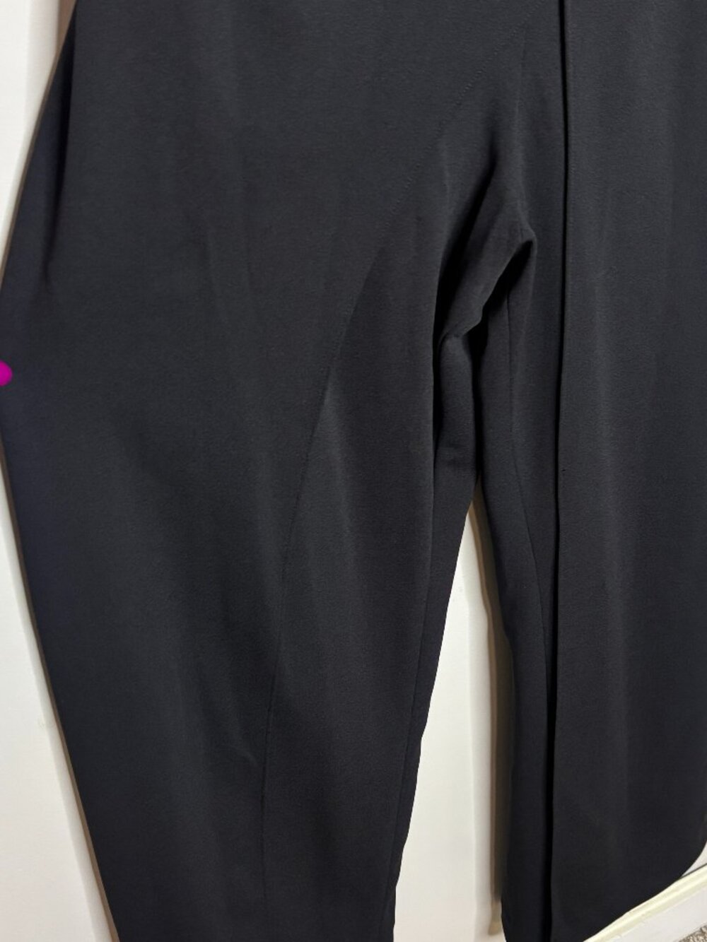 NWT Adrianna Papell Black Melania One Shoulder Crepe Jumpsuit Size 4P 4 Petite - Picture 7 of 8